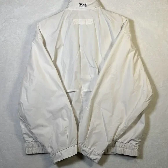 Vintage Gear For Sports 90s white Pullover Windbreaker Jacket - Mens Medium - Picture 8 of 11